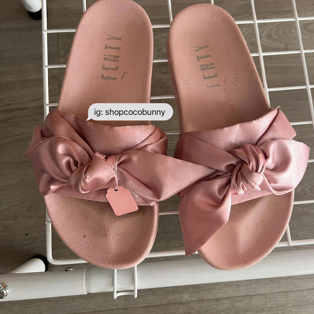 fenty x puma bow slides